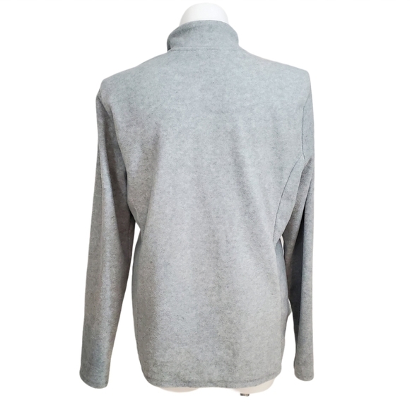 Old Navy Grey Full Zip Men's Fleece Jacket - Picture 2 of 6